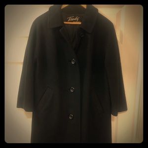 Vintage Townley 100% Cashmere below knee coat